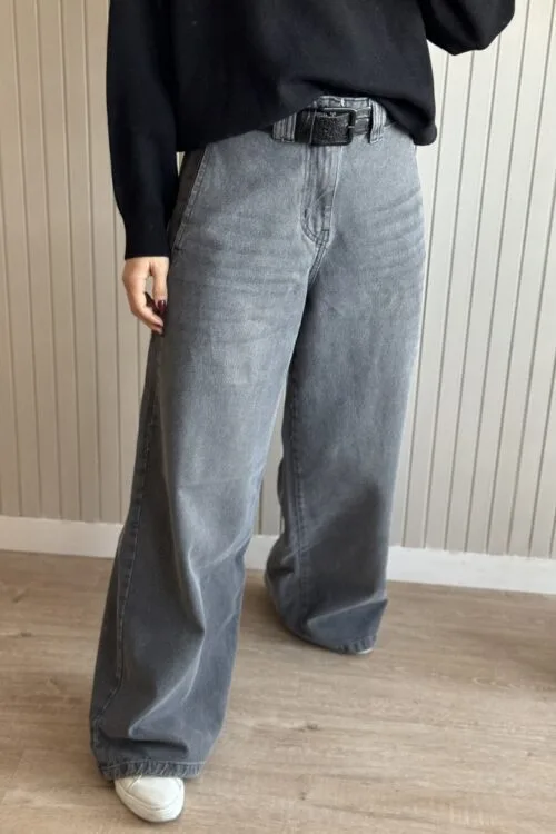 JEAN WIDE LEG SOFI GREY
